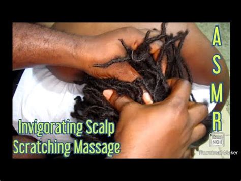 Asmr Invigorating Scalp Scratching Massage Up The Nape Of The Neck W