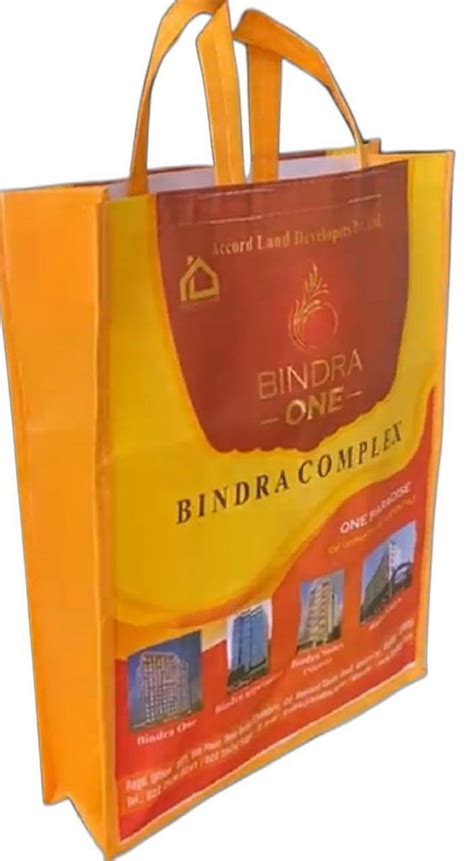 Non Woven Printed Promotional Binda One Shopping Bag Capacity 5kg