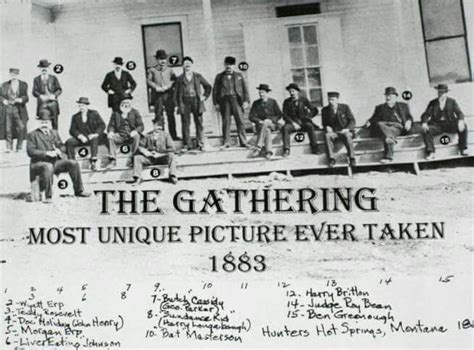 Gathering At Hunters Hot Springs Montana 1883 Old West Outlaws