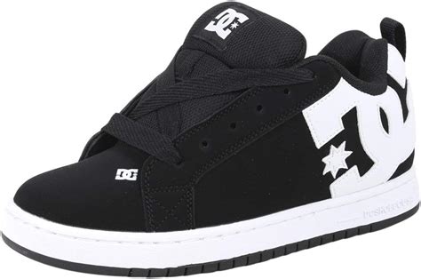 DC Mens Court Graffik Casual Low Top Skate Shoe Sneaker Black DC Shoes