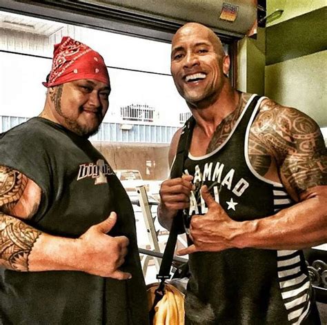 The Rock And His Friend Shawn The Rock Dwayne Johnson Rock Johnson