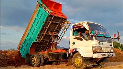 Mobil Dump Truk Pengangkut Tanah Full Bak Jomplang Muatan YouTube