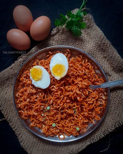 Korean Spicy Ramen. Food Photography. Eggs. Food Styling.Spicy. Ramen ...