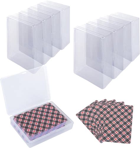 Amazon Abeillo Pcs Playing Card Case Clear Playing Card Storage