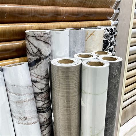 Self Adhesive PE Wall Paper Peel Stick Film Look Like UV Marble UV