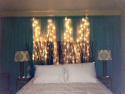 Curtain Headboard With Lights Home Design Ideas