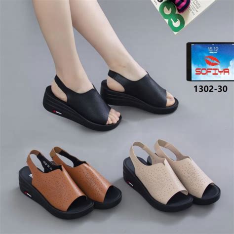 Jual SOFIYA IMPORT 1302 30 1788 47 Dan 1302 31 Sendal Wedges Wanita