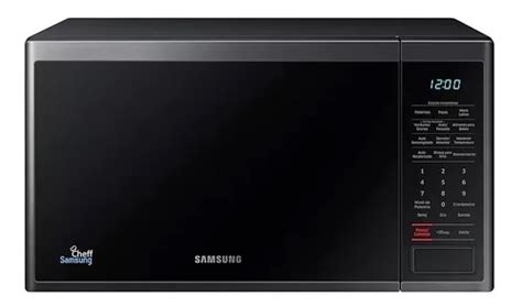 Microondas Grill Samsung Mg J A Acero Inoxidable Negro L V