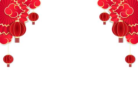 Chinese New Year Vector Png Images Chinese New Year Border With The