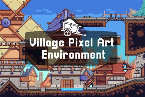 Village Pixel Art Environment Assets Pack CraftPix Net