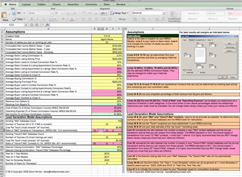 Real Estate Agent Budget Spreadsheet in The Millionaire Real Estate ...