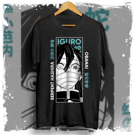 Iguro Obanai Serpent Hashira Anime Graphic Tees Demon Slayer Tshirt