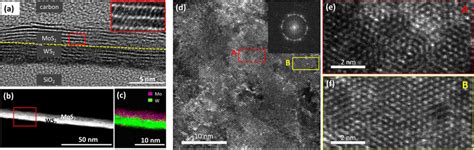 A Cross Sectional Hrtem Of A Vertically Stacked Mos 2 Ws 2