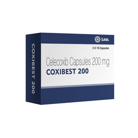 Sava Healthcare Coxibest Celecoxib Capsules 200mg 3x10 Tablets General