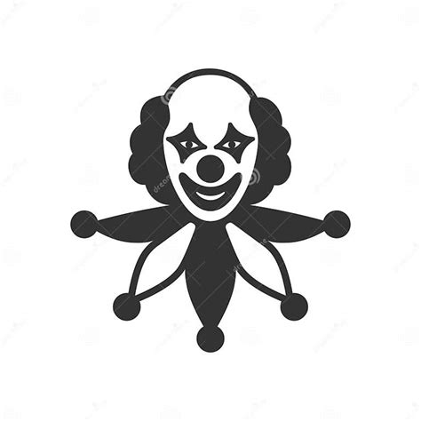 Clown Sign Isolated On White Background Stock Vector Illustration Of Jester Fool 249936293