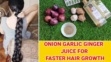 Onion Garlic Ginger Juice For Hair Hair Growth How To Use Onion