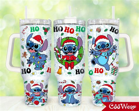 Christmas Stitch Cartoon Custom Stanley Cup 40 Oz 30 Oz Tumbler With