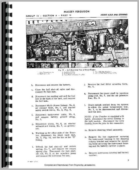 Massey Ferguson 135 Fuel System Diagram