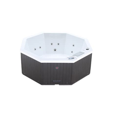 Canadian Spa Co Muskoka 5 Person 14 Jet Acrylic Round Plug And Play Hot Tub With Ozonator In