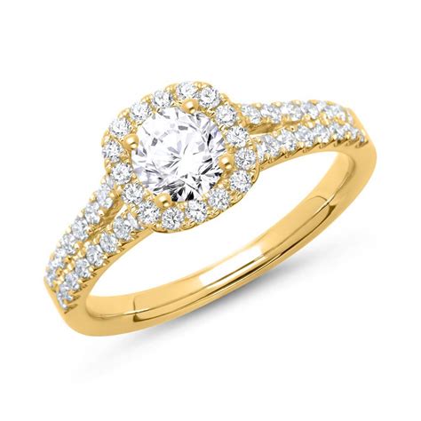 Brilladia Ring 750er Gold Mit Diamanten DR0174SL 18KG