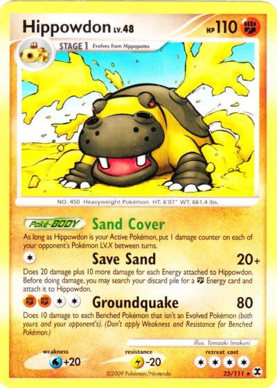 Serebii Net Pok Mon Card Database Rising Rivals Hippowdon