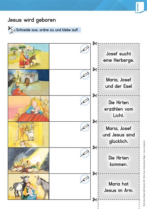 Arbeitsmaterial Grundschule Stationenlernen Religion Jesus Wird