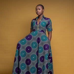 Ada African Print Dressafrican Midi Dressankara Midi Etsy Short