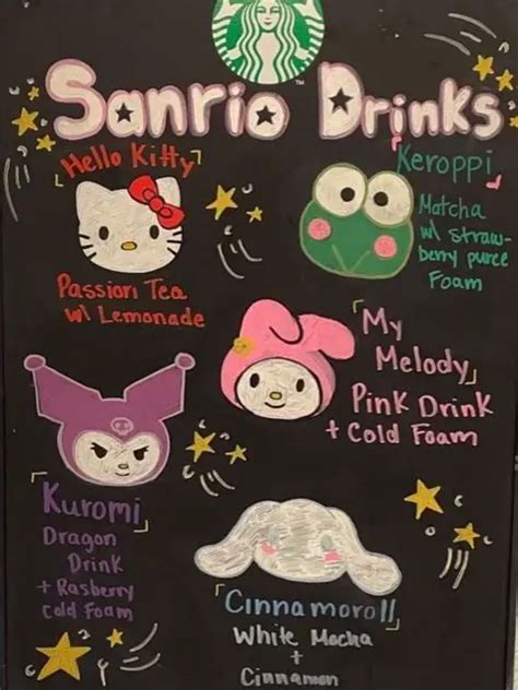 Sanrio Theme Starbucks Drinks Gallery Posted By Paris♡ Lemon8