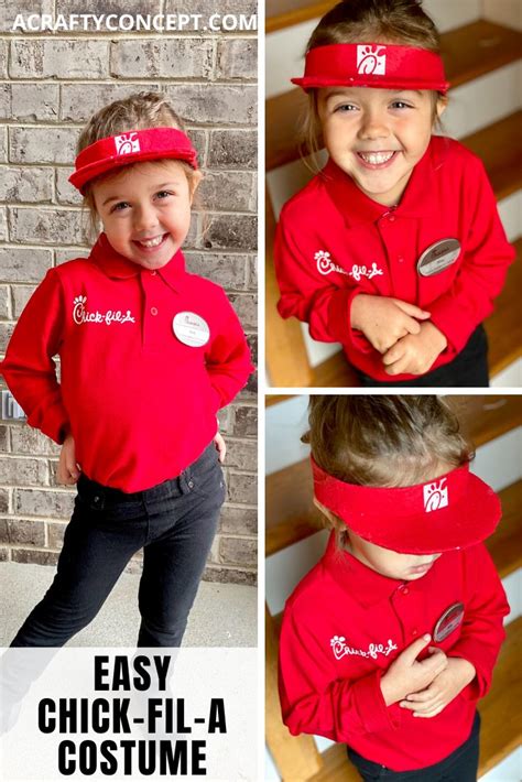 How To Make An Easy Kids Chick Fil A Employee Costume A Crafty