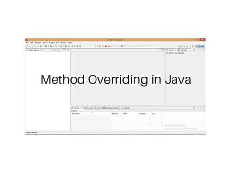 Method Overriding In Java Programming World