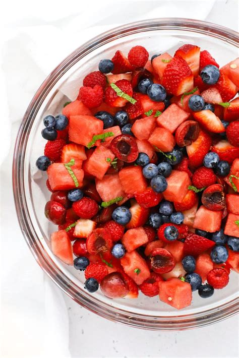 Fresh Watermelon Fruit Salad • One Lovely Life