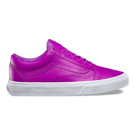 Neon Leather Old Skool Shop Shoes At Vans