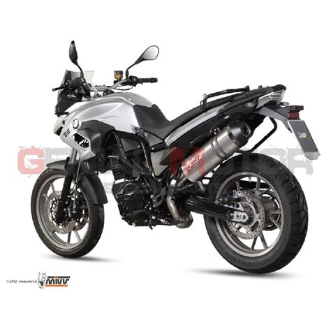 Mivv Exhaust Muffler Oval Titanium With Carbon Cap For Bmw F 700 Gs