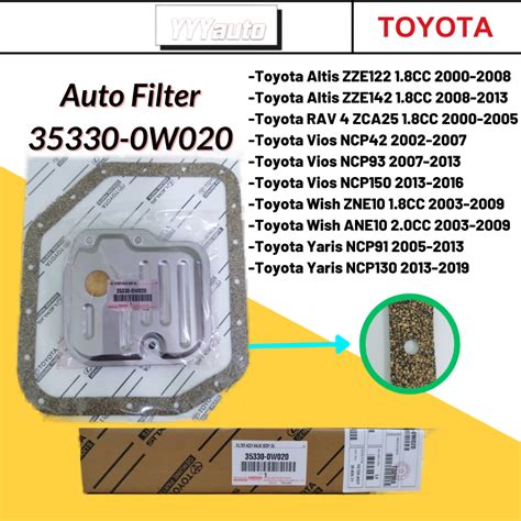 ORIGINAL ATF TOYOTA Auto Transmission Filter Set Auto Filter 35330