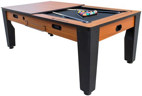 Table Multi Jeux Air Hockey Ft Convertible Billard Style Industriel