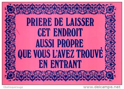 Affiche Merci De Laisser Cet Endroit Propre Laisser Cet Endroit