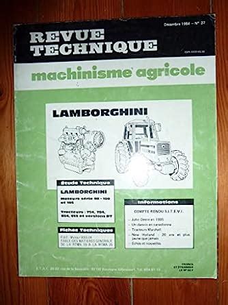 Amazon Fr Revue Technique Machinisme Agricole N 37 Moteur