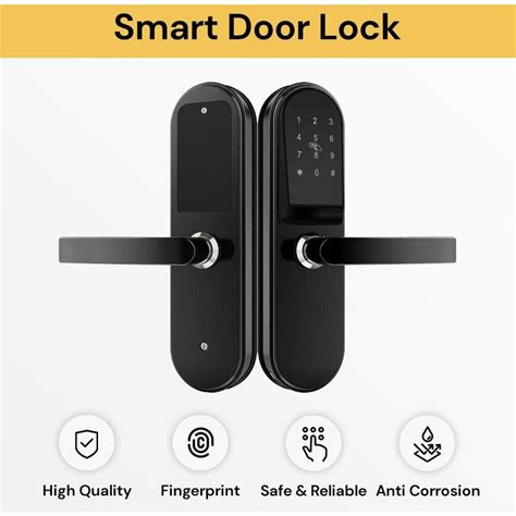 Smart Fingerprint Door Lock - Keyless Entry, Advanced Security | BIG W