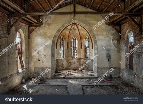 Interior Abandoned Church Stock Photo 297974804 | Shutterstock