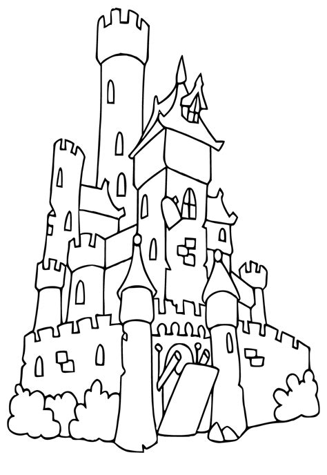 Dibujo E Imagen Castillo Muro Para Colorear Y Imprimir Gratis Para Adultos Y Niños