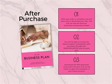 Business Planner Editable Business Plan Small Business Plan Template Printable Side Hustle