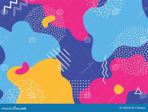 Vector Abstract Pop Art Pattern Background With Lines And Dots Modern