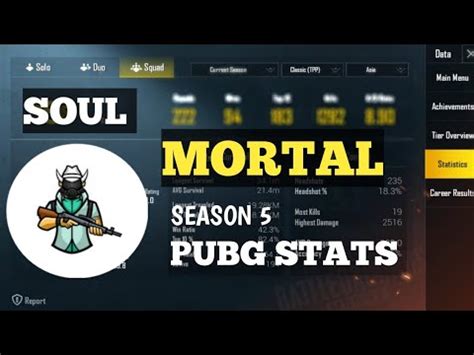 Mortal Pubg Stats Profile Revealed Soul Mortal Pubg Stats Revealed