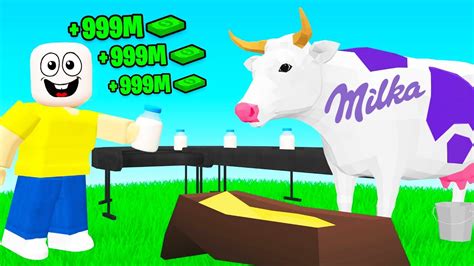 Milka İneği Satın Aldım 🐄 Roblox Farm Factory Tycoon Youtube