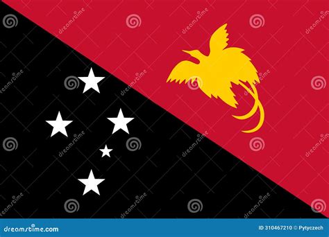 Vector Flag of Papua New Guinea Stock Illustration - Illustration of sign, modification: 310467210