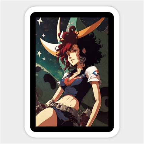 Hot Anime Girl Space Cowboy Ranger - Anime Girl - Sticker | TeePublic