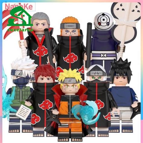 Hot Anime Uzumaki Naruto Lego Toys Minifigures Comic Building Blocks