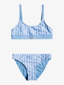 ROXY Sporty Spirit Bralette Bikini Set For Girls Roxy