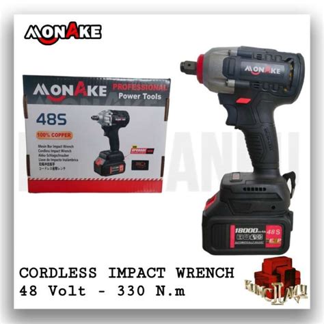 Promo Promo Impact Wrench Baterai 48s Monake Impact Wrench 330 N M