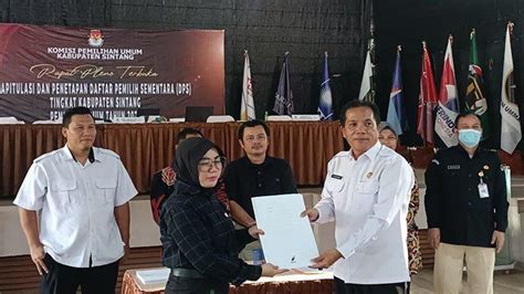 Kpu Sintang Tetapkan 320 289 Daftar Pemilih Sementara Pemilu 2024